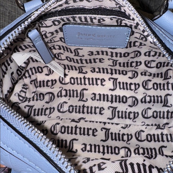 Juicy Couture Bag Blue Semi Charmed Logo Small Crossbody - Picture 14 of 17
